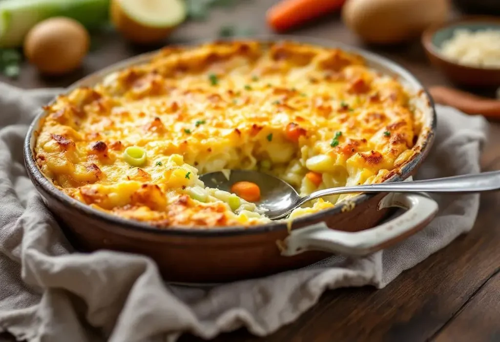 Gratin de pommes de terre, poireaux et carottes : fondant, irrésistiblement doré et ultra simple à préparer